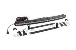 Rough Country Suspension Systems - Rough Country 70659 Grille Mount 30" Chrome Sngl Row LED Lightbar Kit 09-14 F150 - Image 1