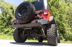 Rough Country Suspension Systems - Rough Country 96002A Axle-Back Dual Exhaust System Black for 07-18 Wrangler JK - Image 4