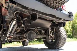 Rough Country Suspension Systems - Rough Country 96002A Axle-Back Dual Exhaust System Black for 07-18 Wrangler JK - Image 6