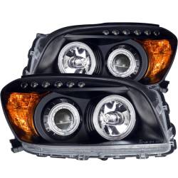 Anzo USA - Anzo USA 111120 Black Projector Headlight Set w/CCFL Halo for Toyota RAV4 - Image 1