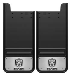 Gatorback - Gatorback 12"x26" Universal Black Mud Flaps for Ram Head Logo GB1226RV - Image 1