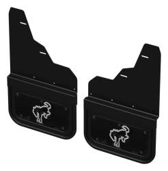 Gatorback Removable 12"x9" Black Front Mud Flaps Ford Bronco GCN406F1-BUW