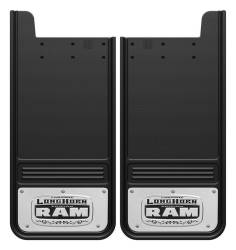 Gatorback - Gatorback 12"x26" Universal Black Mud Flaps for Longhorn Logo GB1226L - Image 1