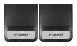 Gatorback - Gatorback 21"x24" Rear Dually Black Mud Flaps F350 Logo GB2124F350 - Image 1