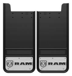 Gatorback - Gatorback 12"x26" Universal Black Mud Flaps for Ram Head Logo GB1226RH - Image 1