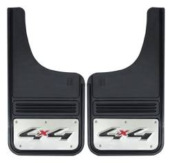 Gatorback - Gatorback 12"x23" Cut-Style Black Mud Flaps 4x4 Logo GB1223CUT4X4 - Image 1