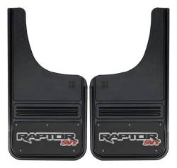 Gatorback - Gatorback GB1223CUTSVT-FULL 12"x23" Cut-Style Black Mud Flaps Raptor Logo - Image 1
