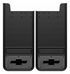 Gatorback - Gatorback 12"x26" Universal Black Mud Flaps Bowtie Logo GM1226BT - Image 1