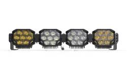 Morimoto BAR-3ROW-006 29" 4-Pod HXB 3 Row BangerBar LED Light Bar White/Yellow