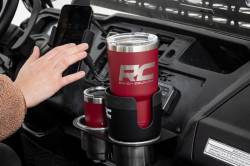 Rough Country Suspension Systems - Rough Country 2-in-1 Expanding Center Console Cup/Phone Holder Black J5054 - Image 1