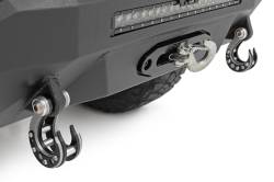 Rough Country Suspension Systems - Rough Country Universal Maui Tow Hooks Black Pair 99059 - Image 1