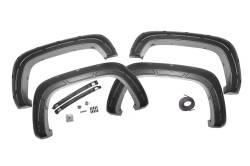 Rough Country Suspension Systems - Rough Country A-C12011-GBA Defender Fender Flares Black 20-26 Silverado HD - Image 1