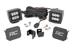 Rough Country A-Pillar 2" LED Ditch Light Kit-Spot for 22-25 Toyota Tundra 71071