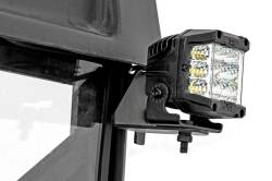 Rough Country Suspension Systems - Rough Country 93145 Rear Cab Mount 2" LED Pod Light Kit for Polaris Ranger - Image 5