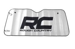 Rough Country Suspension Systems - Rough Country Foldable Reflective Windshield Sun Shade 51"x15" Silver 84103 - Image 1