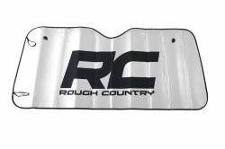 Rough Country Suspension Systems - Rough Country Foldable Reflective Windshield Sun Shade 57"x27" Silver 84102 - Image 1