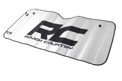 Rough Country Suspension Systems - Rough Country Foldable Reflective Windshield Sun Shade 57"x27" Silver 84102 - Image 2