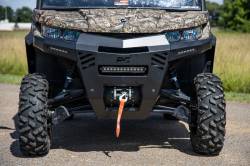 Rough Country Suspension Systems - Rough Country 97069 Heavy Duty Front Bumper w/LED Black for Can-Am Defender - Image 2