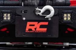 Rough Country Suspension Systems - Rough Country Quick Release Hawse License Plate Mount Bracket Black RS124 - Image 1