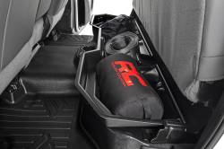 Rough Country Suspension Systems - Rough Country Rear Underseat Storage Bin Black for 02-18 Ram Crew RC09401 - Image 2
