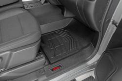 Rough Country Suspension Systems - Rough Country Front Floor Liners Black 19-24 Silverado/Sierra SM2161 - Image 5