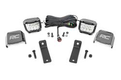 Rough Country Suspension Systems - Rough Country 97083 Rear Cab Mount 3" LED Pod Light Kit for Maverick Sport - Image 1