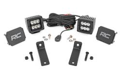 Rough Country Suspension Systems - Rough Country Rear Cab Mount 2" LED Pod Light Kit for Maverick Sport 97081 - Image 1