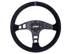 PRP G221 13" Shallow Dish Suede Wrap Steering Wheel Black/Blue