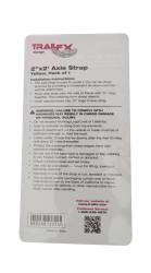 TrailFX - TrailFX A92031Y 24" x 2" Axle Strap Yellow 1666lb Load w/D-Ring Single - Image 2