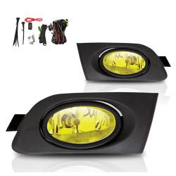 Winjet - Winjet CFWJ-0036-Y Yellow Fog Lights w/Wiring Kit for 01-03 Honda Civic - Image 2