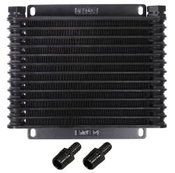 Derale - Derale 15452 13 Row Atomic-Cool Plate & Fin Replacement Oil Cooler 1/2 Hose Barb - Image 1