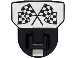 Carr - CARR 183082 HD Universal Hitch Step for 2" Receiver Black Checkered Flag Single - Image 1