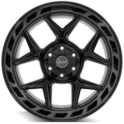 4PLAY - 4PLAY Wheels 4P55-20100-6D55-18BBT 4P55 20x10 6x5.5/135 -18mm Black/Brushed - Image 2