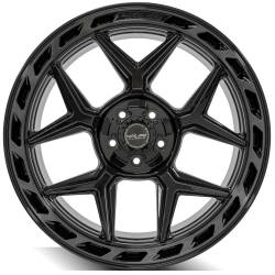 4PLAY - 4PLAY Wheels 4P55 22x10 5x5.0/5.5 -18mm Black/Brushed 4P55-22100-5D55-18BBT - Image 2