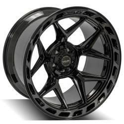 4PLAY - 4PLAY Wheels 4P55-22120-5D55-44BBT 4P55 22x12 5x5.0/5.5 -44mm Black/Brushed - Image 3
