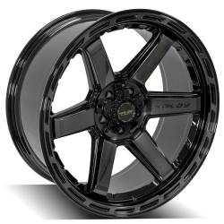 4PLAY - 4PLAY Wheels 4P63 22x10 5x5.0/5.5 -18mm Black/Brushed 4P63-22100-5D55-18BBT - Image 3