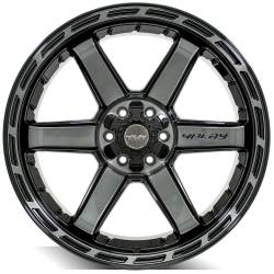 4PLAY - 4PLAY Wheels 4P63 22x10 6x5.5/135 -18mm Black/Brushed 4P63-22100-6D55-18BBT - Image 2