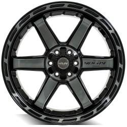 4PLAY - 4PLAY Wheels 4P63 22x12 6x5.5/135 -44mm Black/Brushed 4P63-22120-6D55-44BBT - Image 2