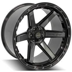 4PLAY - 4PLAY Wheels 4P63 24x12 6x5.5/135 -44mm Black/Brushed 4P63-24120-6D55-44BBT - Image 3