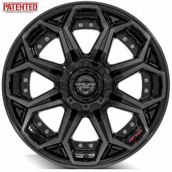 4PLAY - 4PLAY Wheels 4P80R-20100-5D55-24BBT 4P80R 20x10 5x5.0/5.5 -24mm Black/Brushed - Image 2