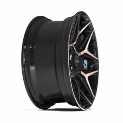 4PLAY - 4PLAY Wheels 4P06 20x9 5x5.0/5.5 0mm Gloss Black/Brushed 4P06-20090-5D55-0BBT - Image 3