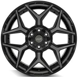 4PLAY - 4PLAY Wheels 4P06 22x9 6x5.5/135 12mm Gloss Black/Brushed 4P06-22090-6D55-12BBT - Image 2