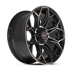 4PLAY Wheels 4P83 20x9 6x5.5/135 0mm Gloss Black/Brushed 4P83-20090-6D55-0BBT