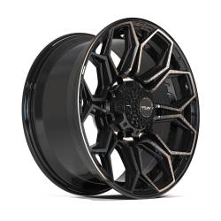 4PLAY Wheels 4P83 20x9 8x180 0mm Gloss Black/Brushed 4P83-20090-8180-0BBT