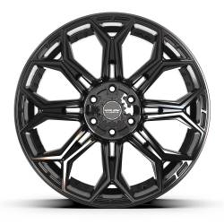 4PLAY - 4PLAY Wheels 4P83-22100-6D55-18B 4P83 22x10 6x5.5/135 -18mm Gloss Black - Image 2