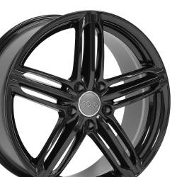 OE Wheels AU12 18x8 5x112 45mm Black AU12-18080-5112-45B