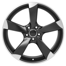 OE Wheels LLC - OE Wheels AU29 19x8.5 5x112 35mm Satin Black/Machined AU29-19085-5112-35MB1 - Image 2