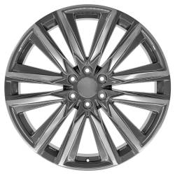 OE Wheels LLC - OE Wheels CA91 24x10 6x5.5 28mm Gunmetal/Polished CA91-24100-6550-28PG - Image 2