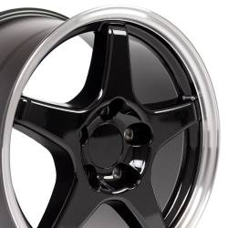 OE Wheels CV01 17x9.5 5x4.75 56mm Black/Machined CV01-17095-5475-56BM