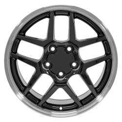 OE Wheels LLC - OE Wheels CV04 17x9.5 5x4.75 54mm Black/Machined CV04-17095-5475-54BM - Image 2